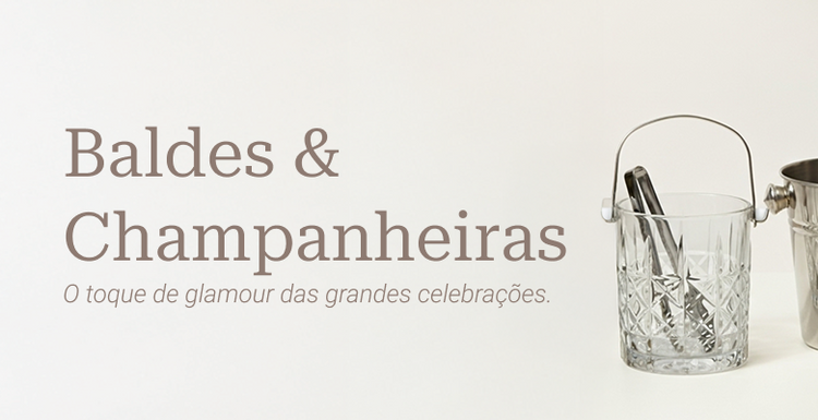 Baldes e Champanheiras